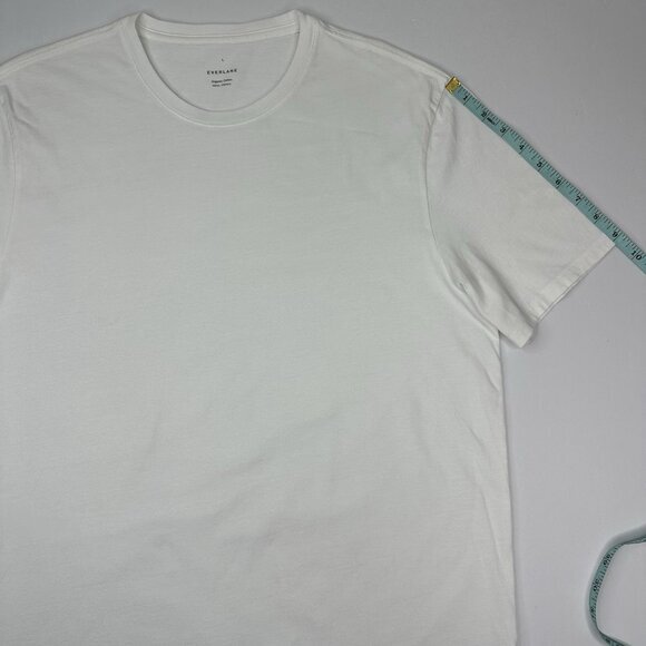 Everlane Uniform Men's NWOT White The Organic Crew Neck Athleisure T-Shirt L/C42 - Picture 8 of 9